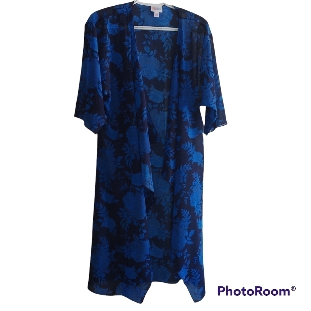 LuLaRoe Shirley Open Ruffle Cardigan Cover-up Duster